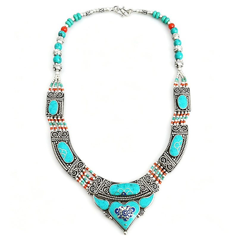 Vintage Collectible Jewelry - BOHO винтажные ожерелья коллекция медных инкрустированных