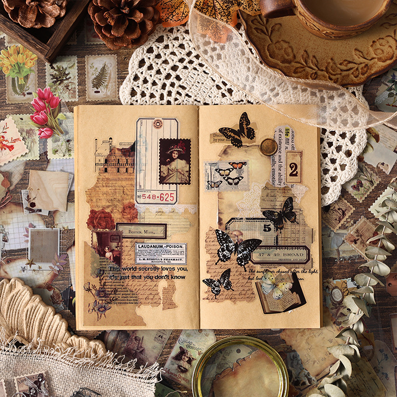20 листов винтажных наклеек дл – обзор и цена Vintage Collectible Books